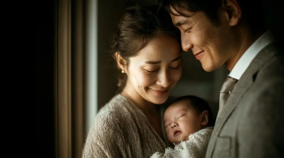 따뜻한 분위기에서 신생아를 돌보는 행복한 초보 부모 newborn baby care for new parents